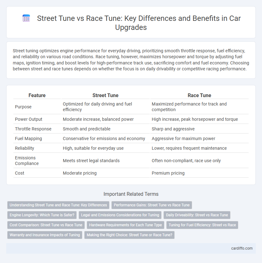Street Tune vs Race Tune: Key Differences and Benefits in Car Upgrades