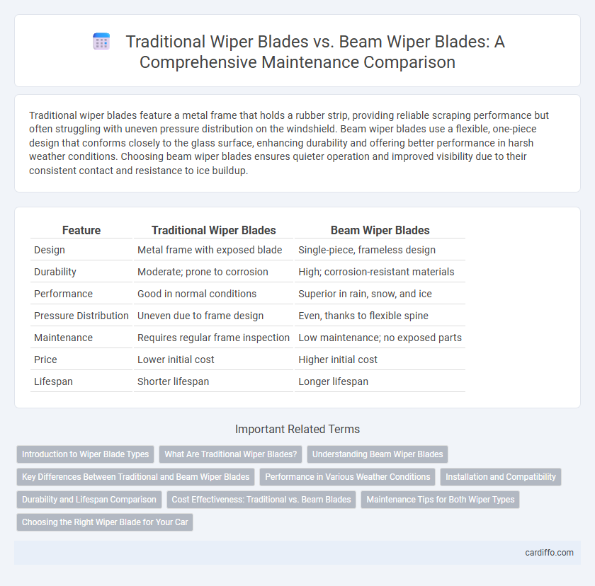Traditional Wiper Blades vs. Beam Wiper Blades: A Comprehensive Maintenance Comparison