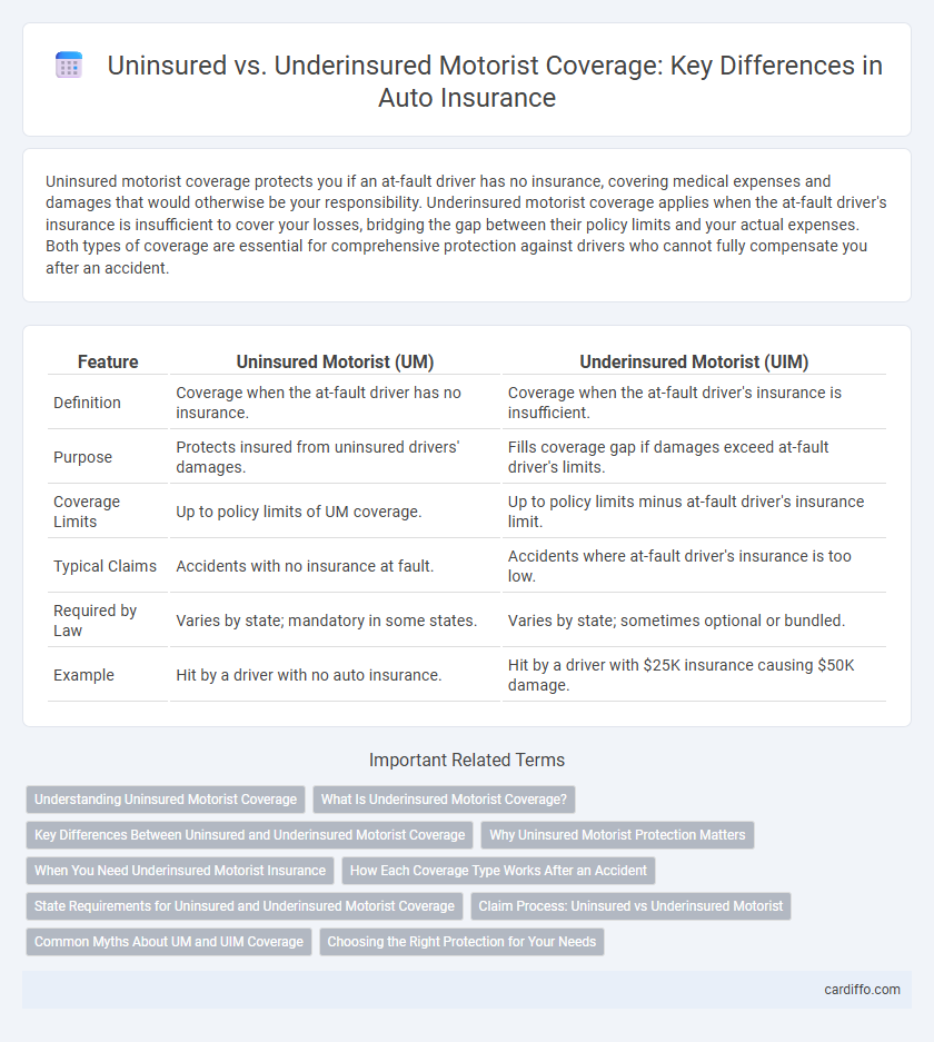 Uninsured vs. Underinsured Motorist Coverage: Key Differences in Auto Insurance