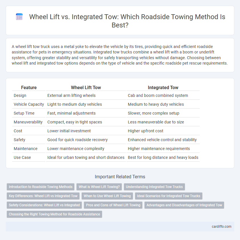 Wheel Lift vs. Integrated Tow: Which Roadside Towing Method Is Best?