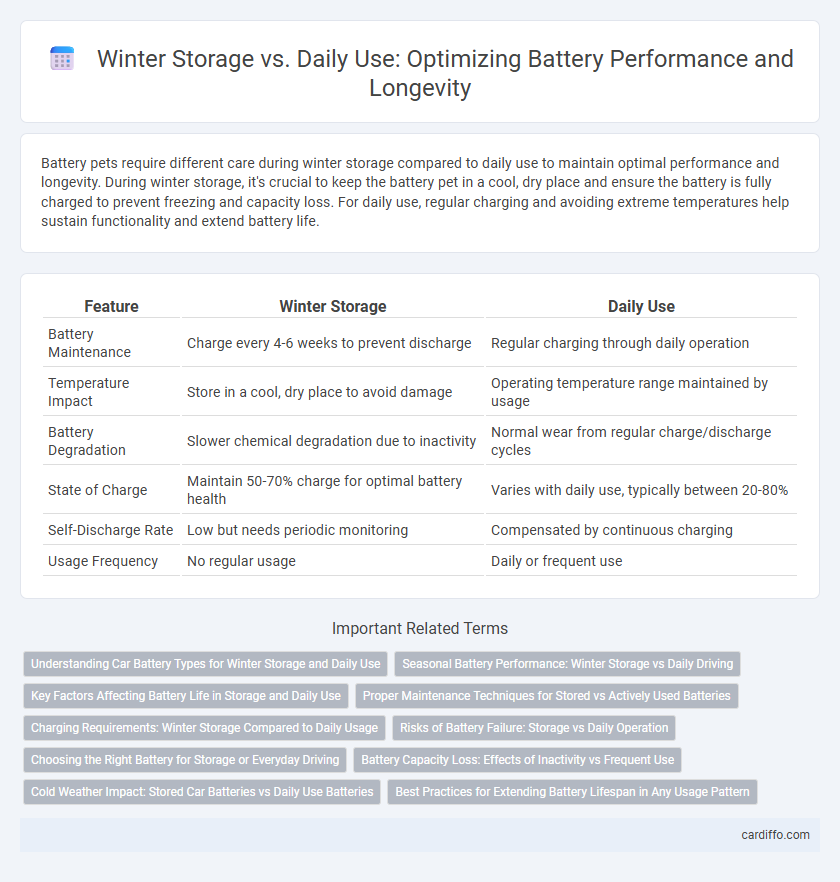 Winter Storage vs. Daily Use: Optimizing Battery Performance and Longevity