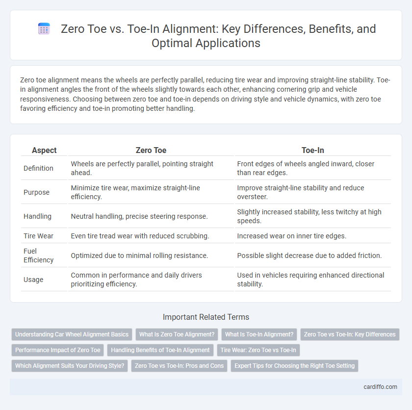 Zero Toe vs. Toe-In Alignment: Key Differences, Benefits, and Optimal Applications