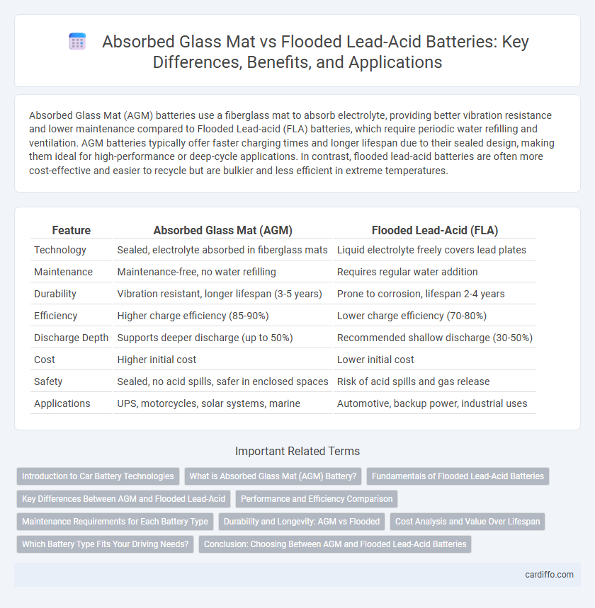 Absorbed Glass Mat vs Flooded Lead-Acid Batteries: Key Differences, Benefits, and Applications