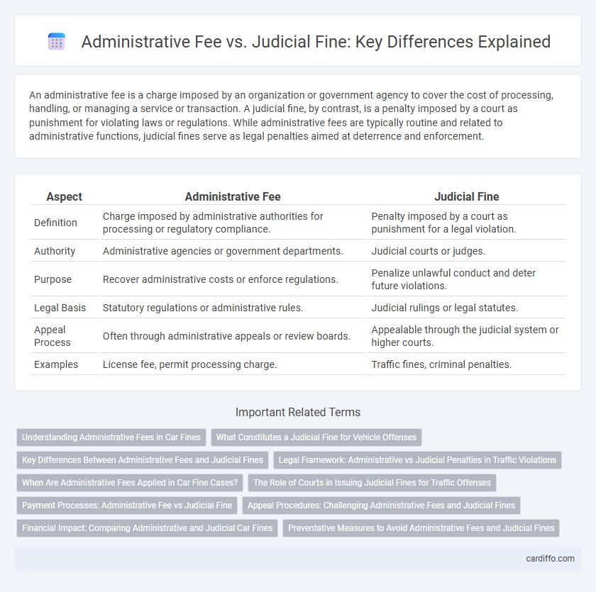 Administrative Fee vs. Judicial Fine: Key Differences Explained