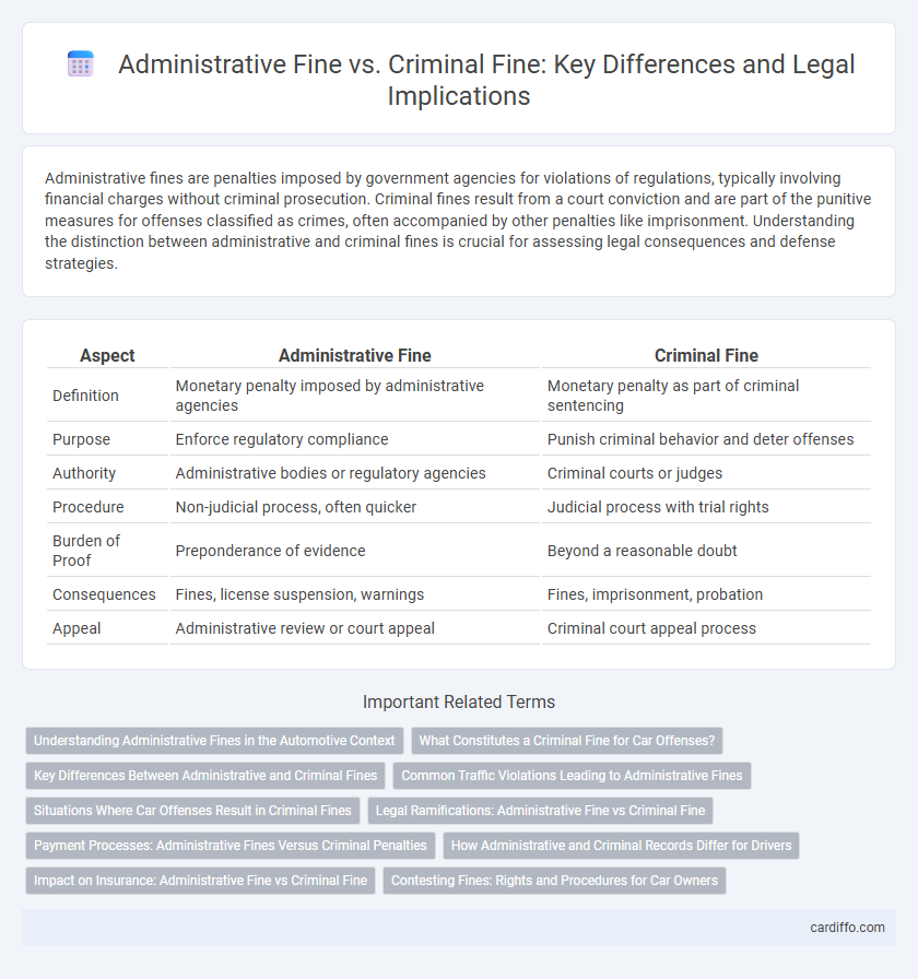 Administrative Fine vs. Criminal Fine: Key Differences and Legal Implications