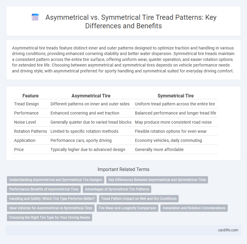 Asymmetrical vs. Symmetrical Tire Tread Patterns: Key Differences and Benefits
