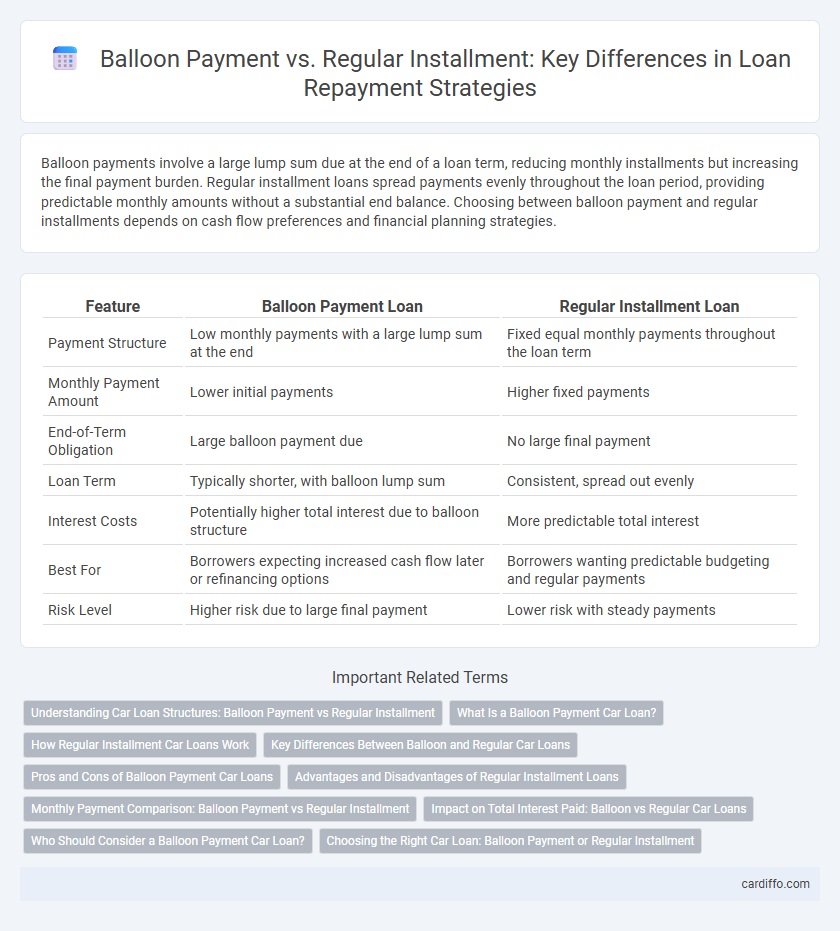 Balloon Payment vs. Regular Installment: Key Differences in Loan Repayment Strategies