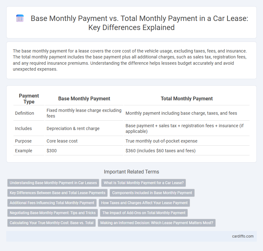 Base Monthly Payment vs. Total Monthly Payment in a Car Lease: Key Differences Explained