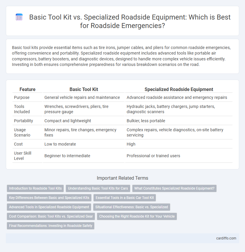 Basic Tool Kit vs. Specialized Roadside Equipment: Which is Best for Roadside Emergencies?