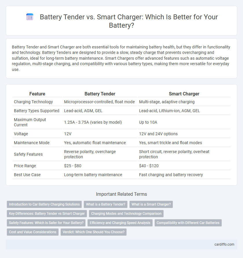 Battery Tender vs. Smart Charger: Which Is Better for Your Battery?