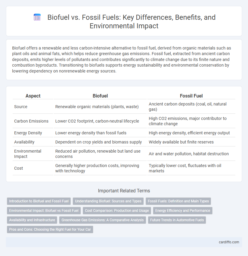 Biofuel vs. Fossil Fuels: Key Differences, Benefits, and Environmental Impact