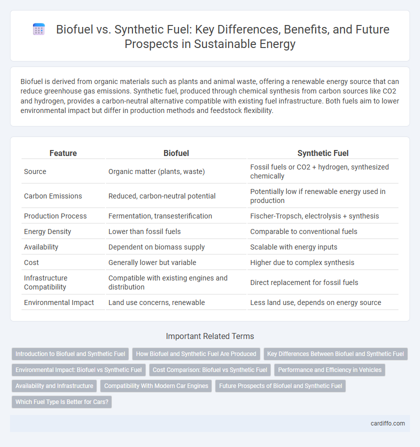 Biofuel vs. Synthetic Fuel: Key Differences, Benefits, and Future Prospects in Sustainable Energy