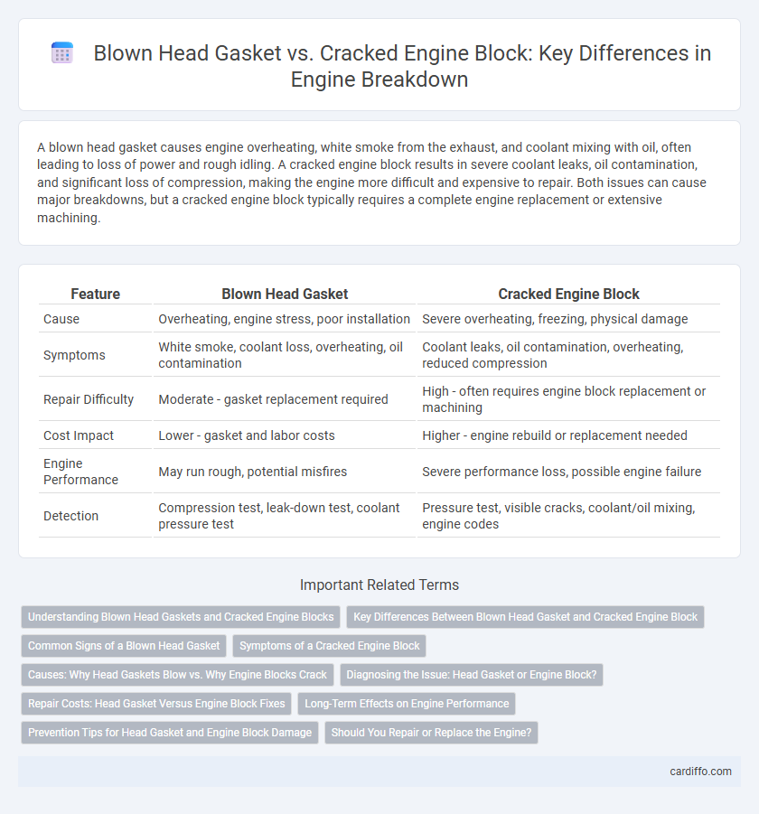 Blown Head Gasket vs. Cracked Engine Block: Key Differences in Engine Breakdown