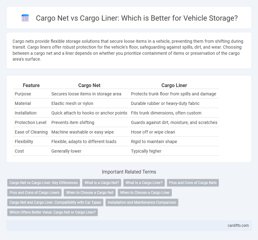Cargo Net vs Cargo Liner: Which is Better for Vehicle Storage?