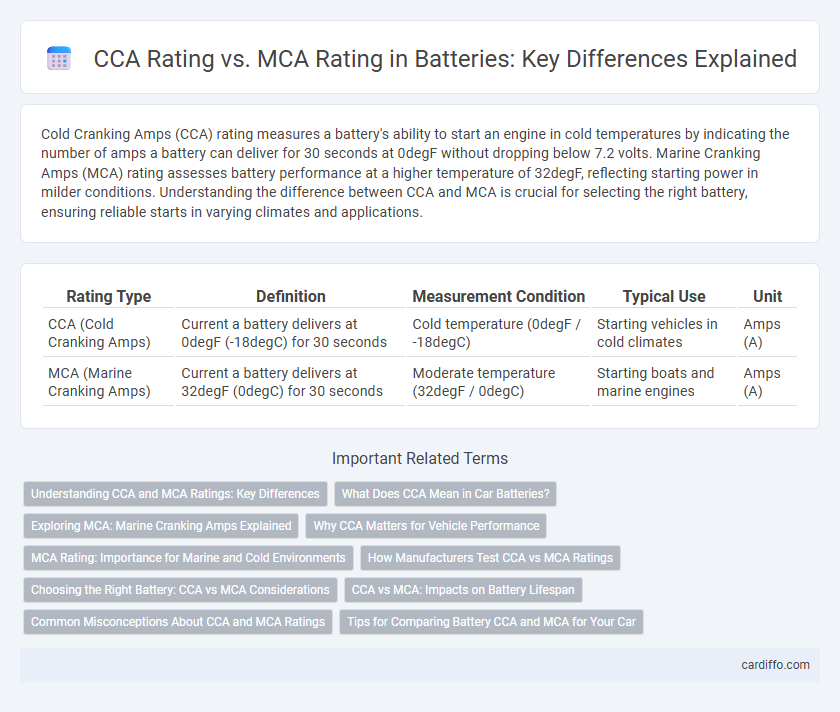 CCA Rating vs. MCA Rating in Batteries: Key Differences Explained