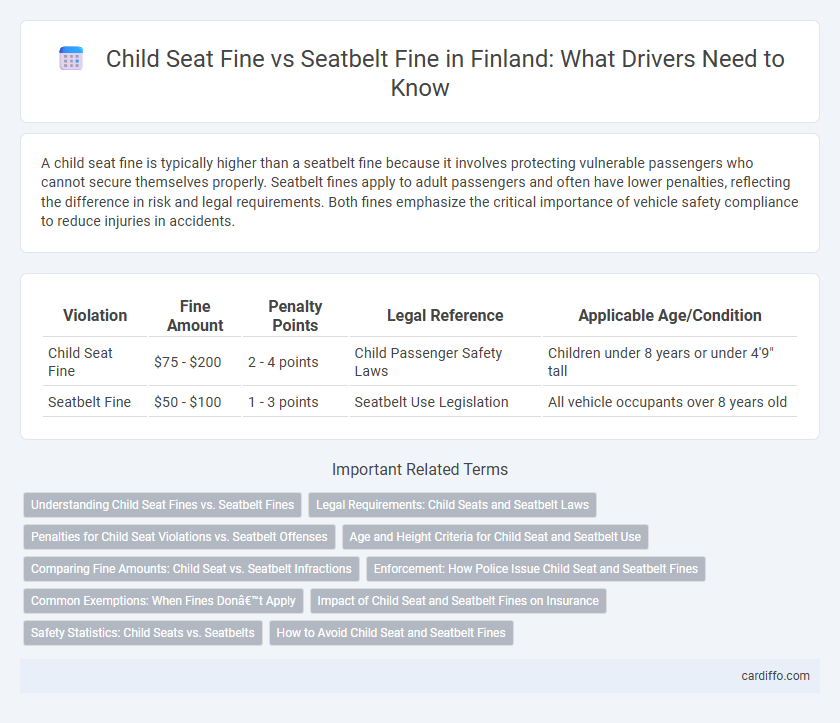 Child Seat Fine vs Seatbelt Fine in Finland: What Drivers Need to Know