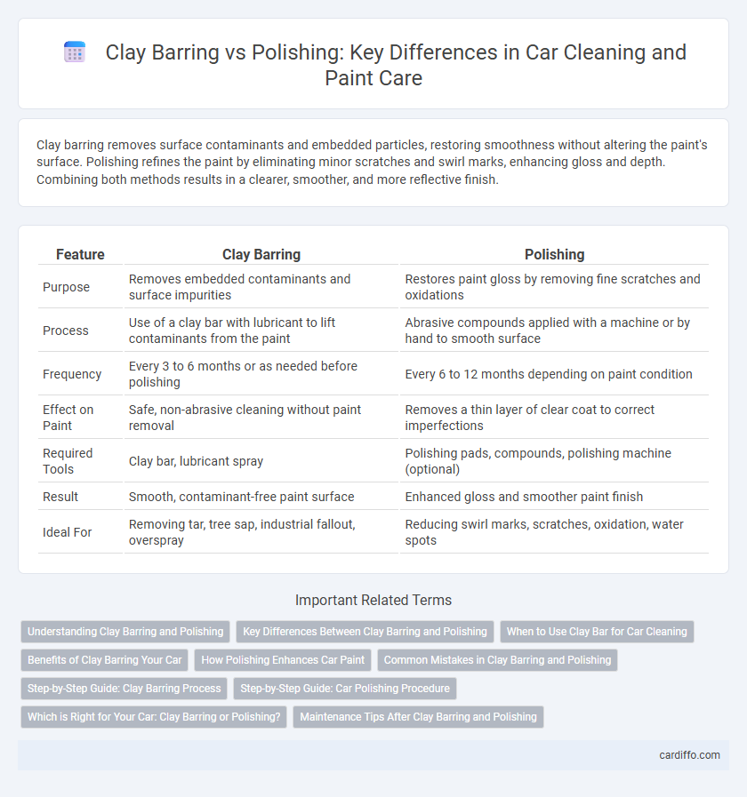 Clay Barring vs Polishing: Key Differences in Car Cleaning and Paint Care