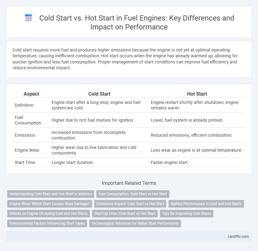 Cold Start vs. Hot Start in Fuel Engines: Key Differences and Impact on Performance