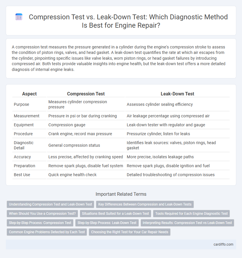 Compression Test vs. Leak-Down Test: Which Diagnostic Method Is Best for Engine Repair?