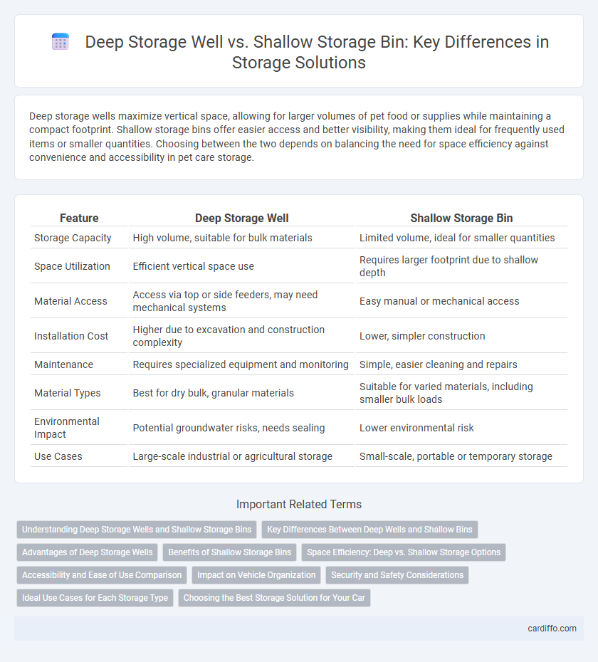 Deep Storage Well vs. Shallow Storage Bin: Key Differences in Storage Solutions