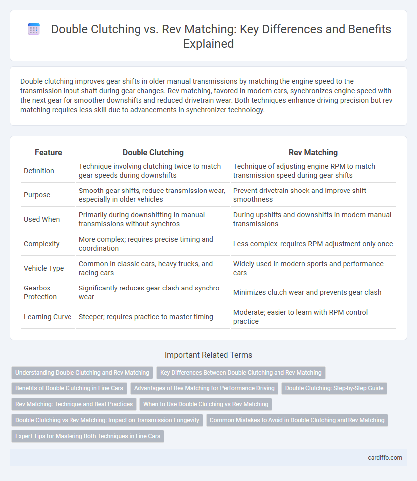 Double Clutching vs. Rev Matching: Key Differences and Benefits Explained