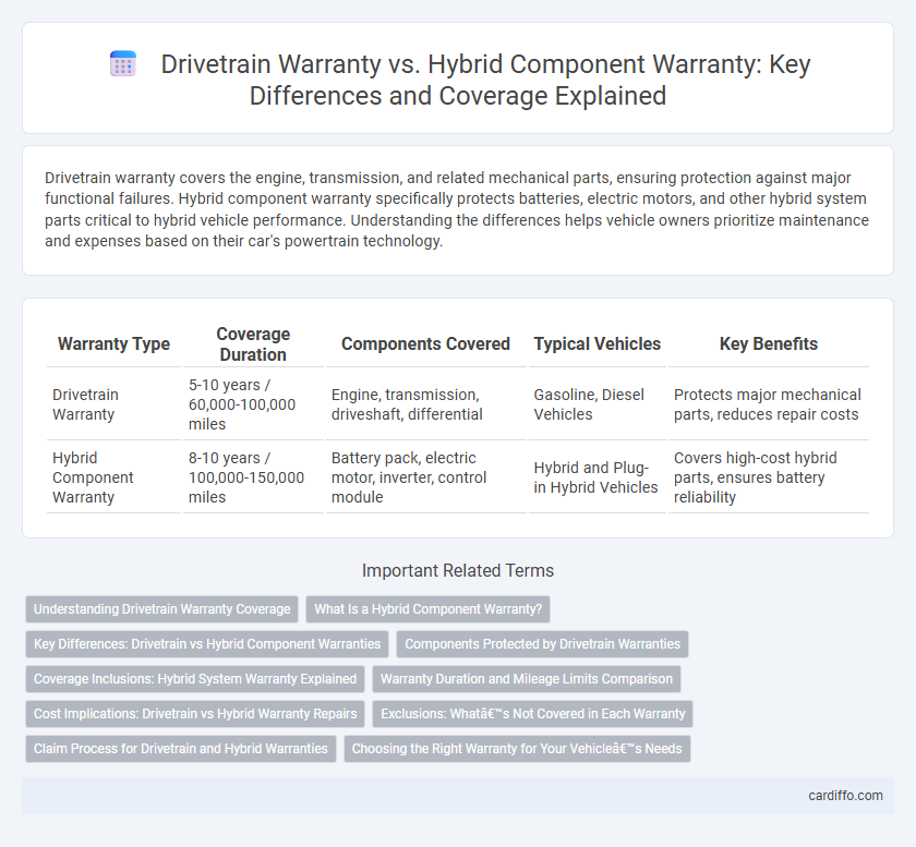 Drivetrain Warranty vs. Hybrid Component Warranty: Key Differences and Coverage Explained