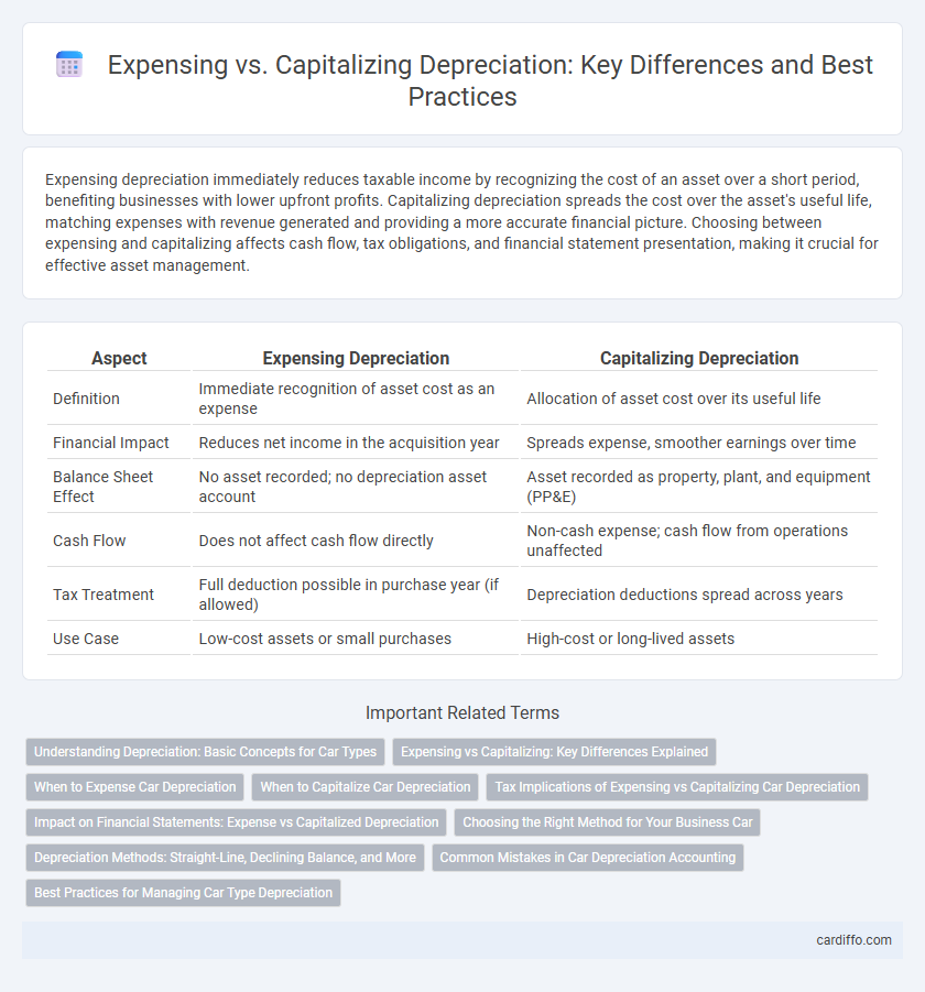 Expensing vs. Capitalizing Depreciation: Key Differences and Best Practices