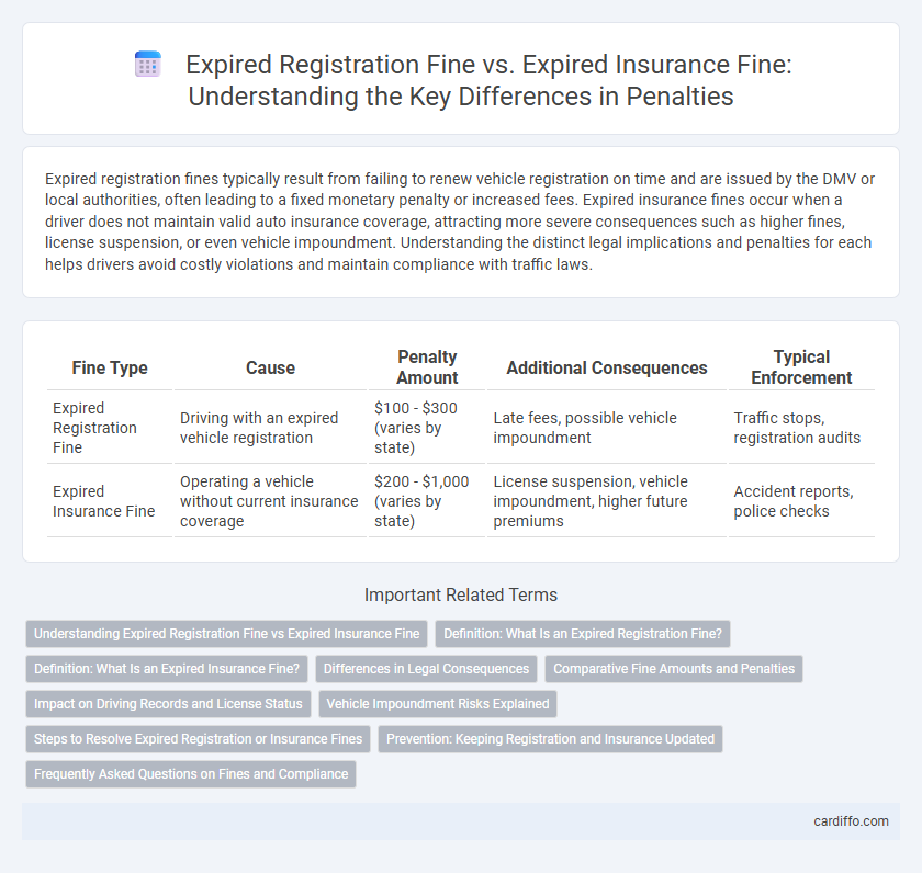 Expired Registration Fine vs. Expired Insurance Fine: Understanding the Key Differences in Penalties