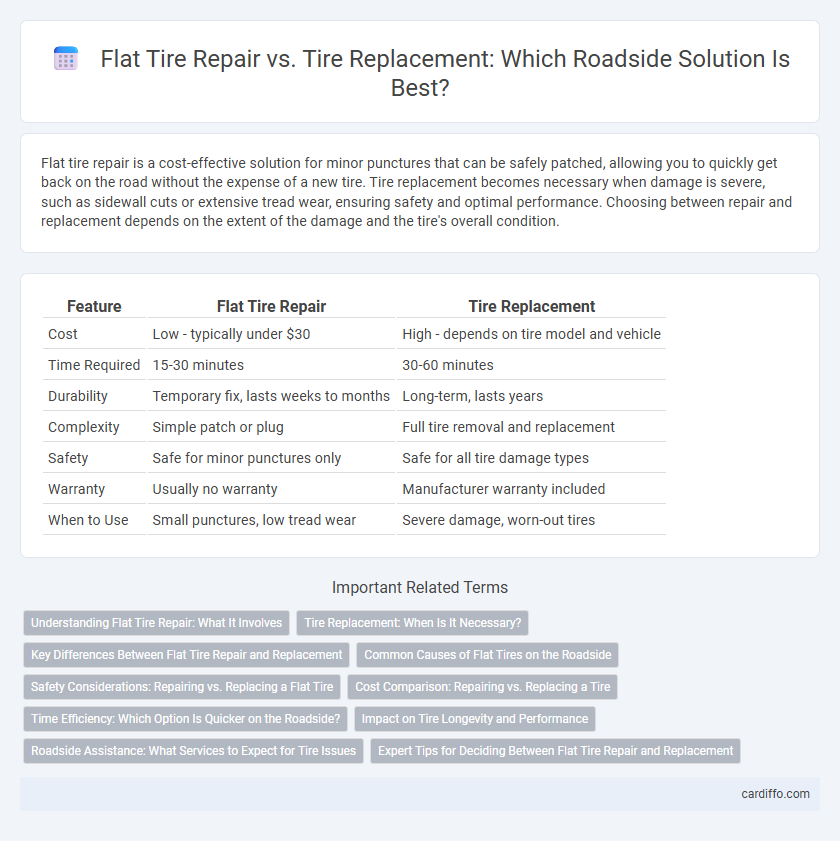 Flat Tire Repair vs. Tire Replacement: Which Roadside Solution Is Best?