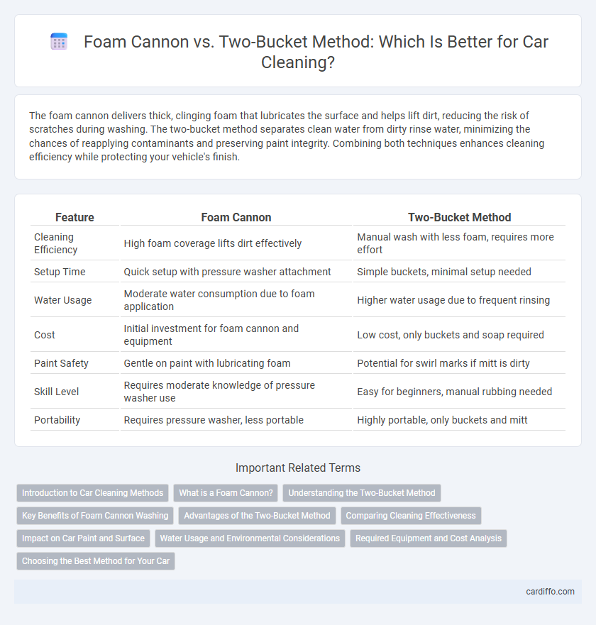 Foam Cannon vs. Two-Bucket Method: Which Is Better for Car Cleaning?