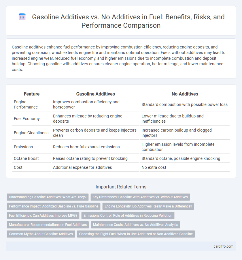 Gasoline Additives vs. No Additives in Fuel: Benefits, Risks, and Performance Comparison