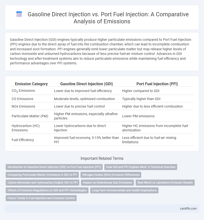 Gasoline Direct Injection vs. Port Fuel Injection: A Comparative Analysis of Emissions
