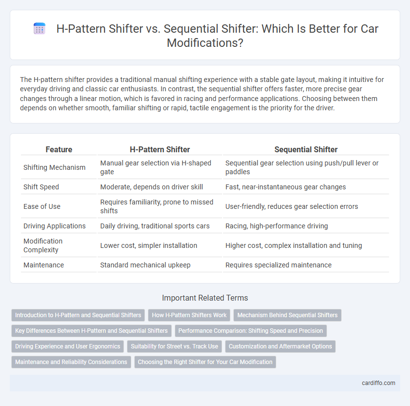 H-Pattern Shifter vs. Sequential Shifter: Which Is Better for Car Modifications?