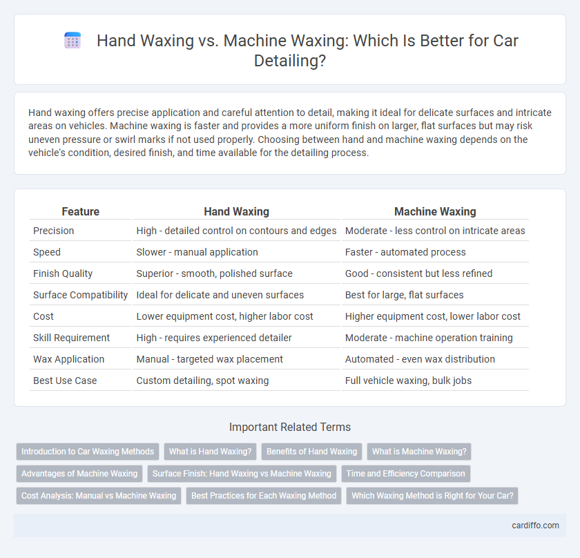 Hand Waxing vs. Machine Waxing: Which Is Better for Car Detailing?