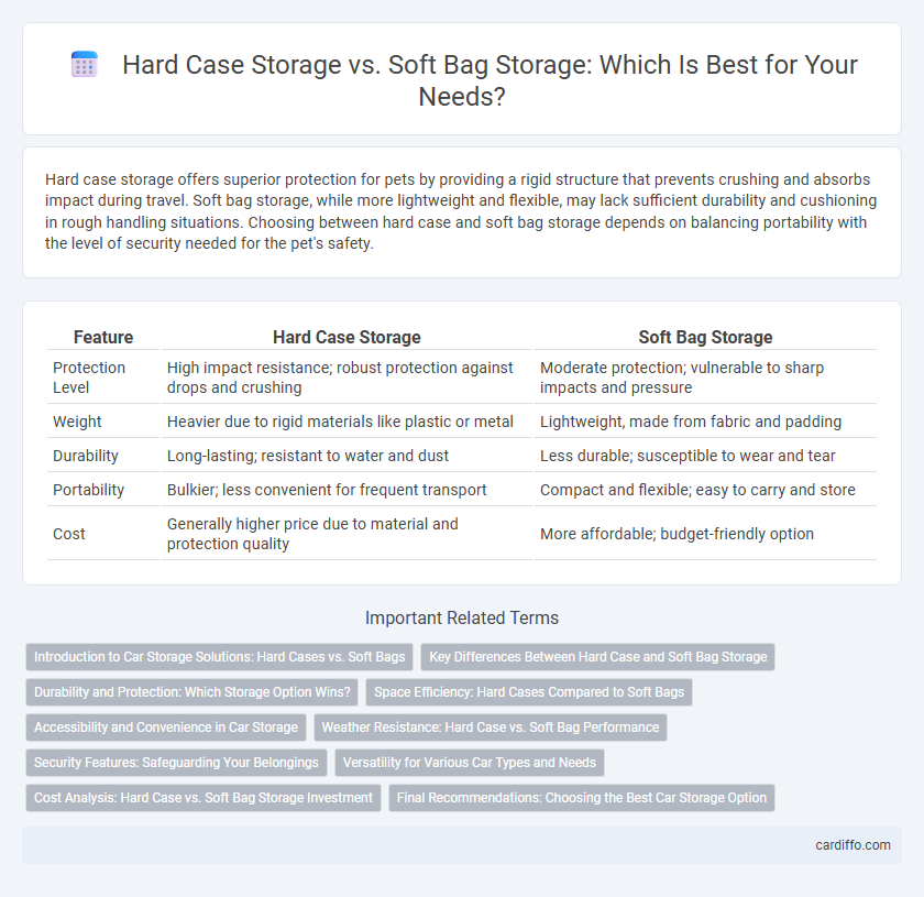 Hard Case Storage vs. Soft Bag Storage: Which Is Best for Your Needs?