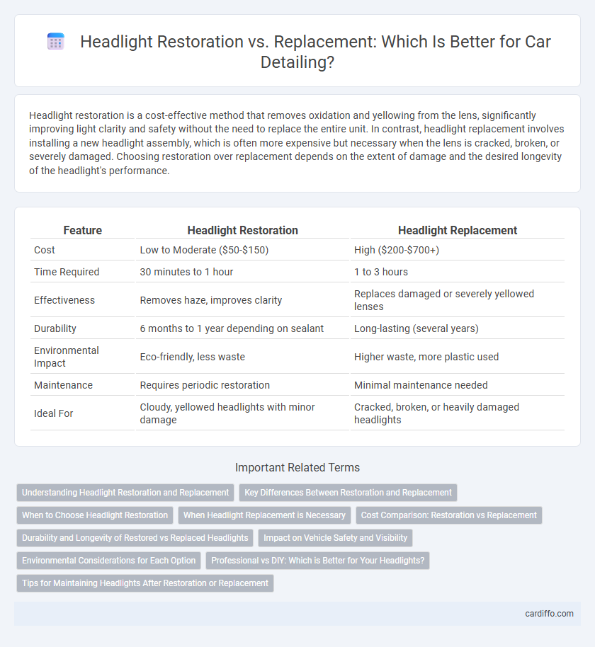Headlight Restoration vs. Replacement: Which Is Better for Car Detailing?