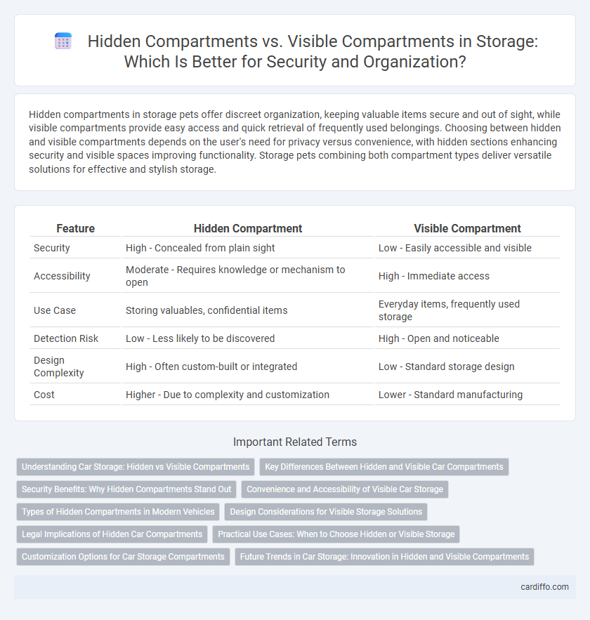 Hidden Compartments vs. Visible Compartments in Storage: Which Is Better for Security and Organization?