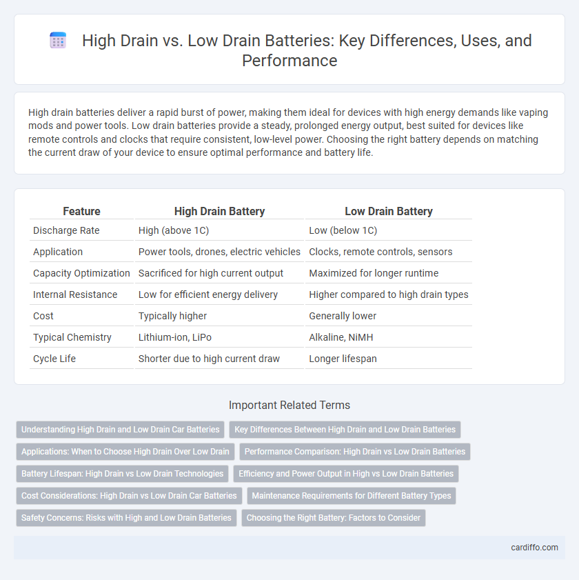 High Drain vs. Low Drain Batteries: Key Differences, Uses, and Performance