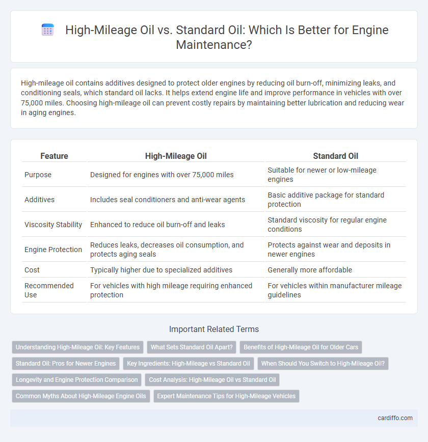High-Mileage Oil vs. Standard Oil: Which Is Better for Engine Maintenance?