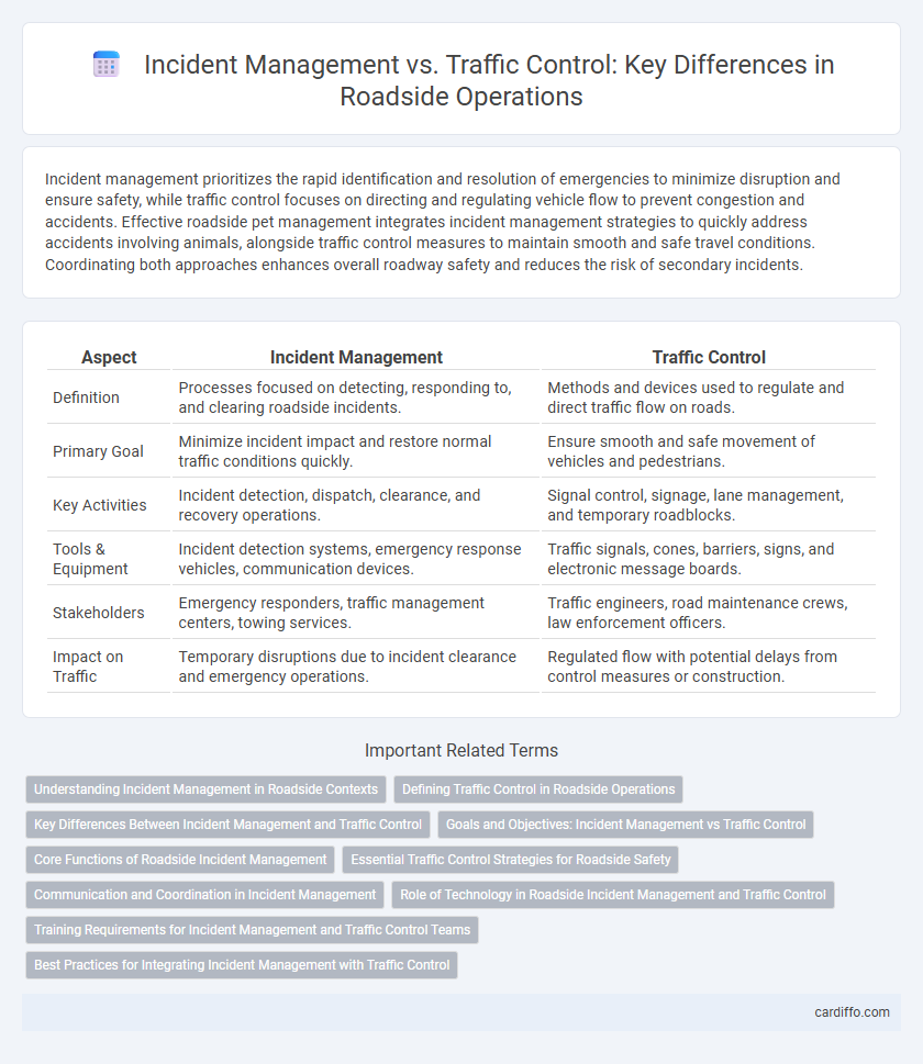 Incident Management vs. Traffic Control: Key Differences in Roadside Operations