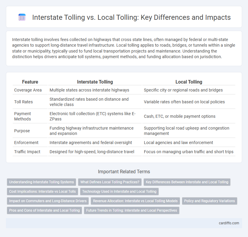 Interstate Tolling vs. Local Tolling: Key Differences and Impacts