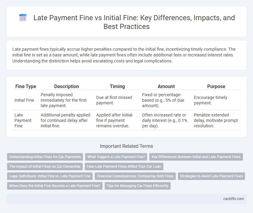 Late Payment Fine vs Initial Fine: Key Differences, Impacts, and Best Practices