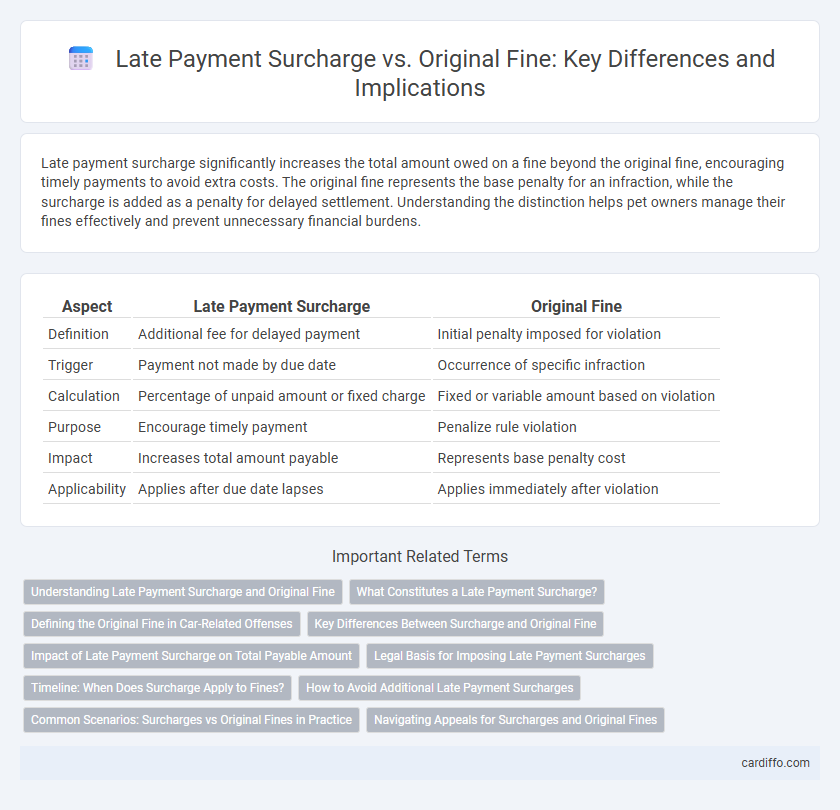 Late Payment Surcharge vs. Original Fine: Key Differences and Implications