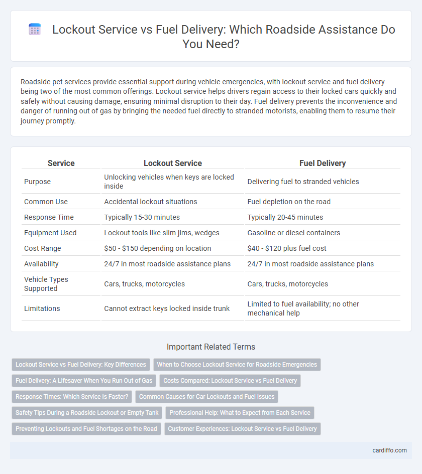 Lockout Service vs Fuel Delivery: Which Roadside Assistance Do You Need?