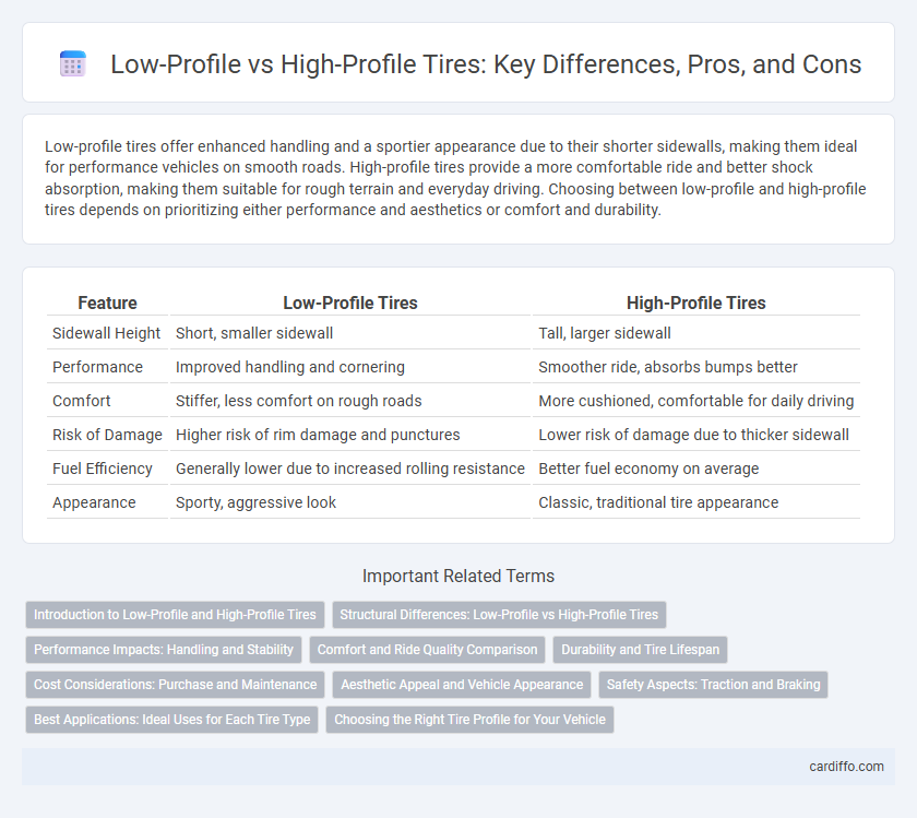Low-Profile vs High-Profile Tires: Key Differences, Pros, and Cons