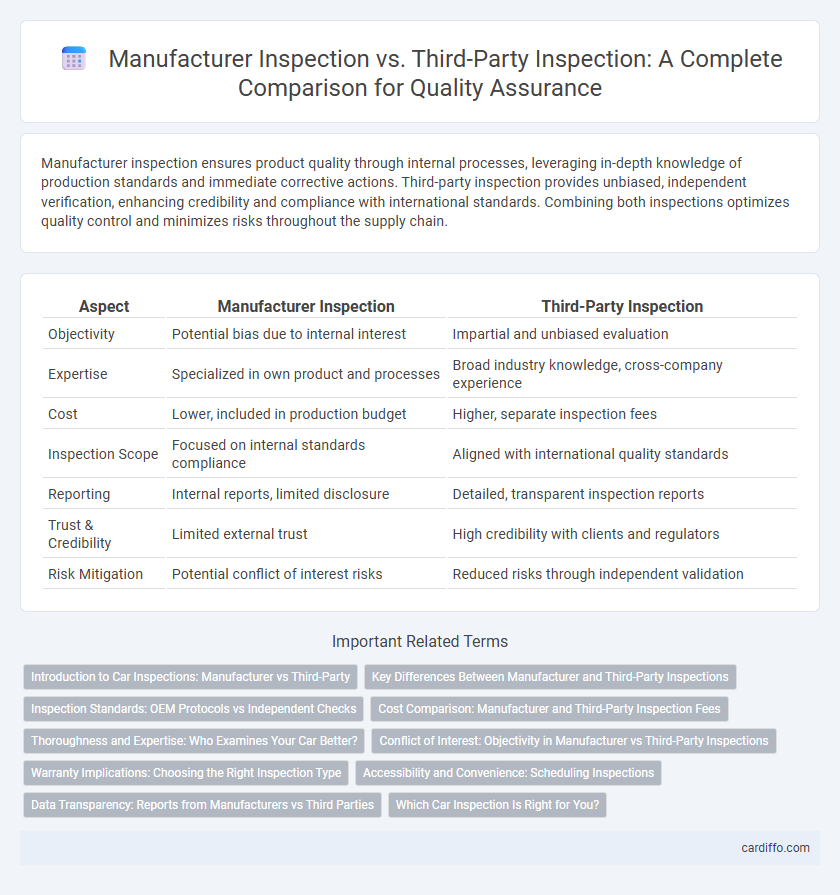 Manufacturer Inspection vs. Third-Party Inspection: A Complete Comparison for Quality Assurance