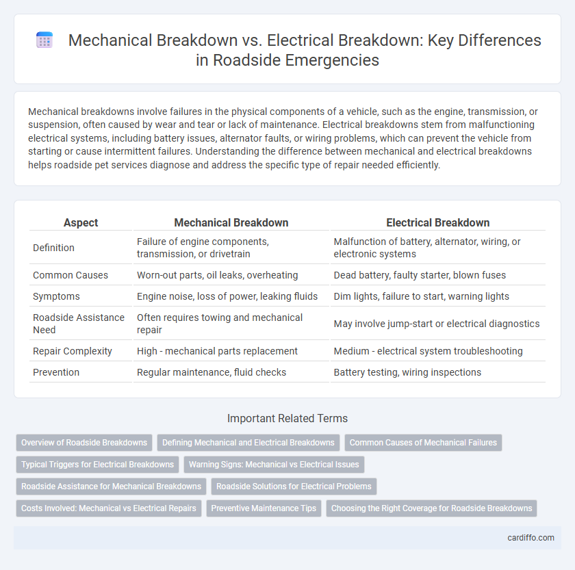 Mechanical Breakdown vs. Electrical Breakdown: Key Differences in Roadside Emergencies