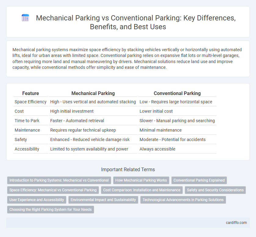 Mechanical Parking vs Conventional Parking: Key Differences, Benefits, and Best Uses