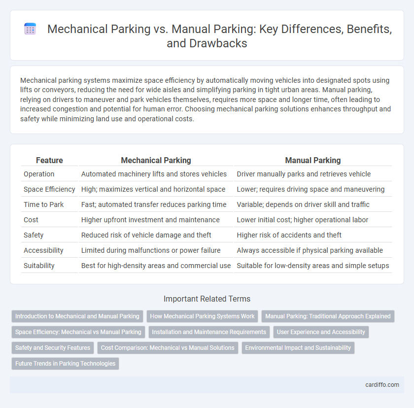 Mechanical Parking vs. Manual Parking: Key Differences, Benefits, and Drawbacks