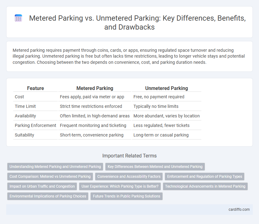 Metered Parking vs. Unmetered Parking: Key Differences, Benefits, and Drawbacks